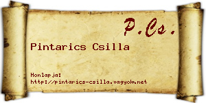 Pintarics Csilla névjegykártya