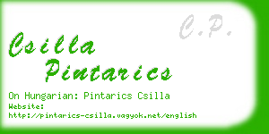 csilla pintarics business card